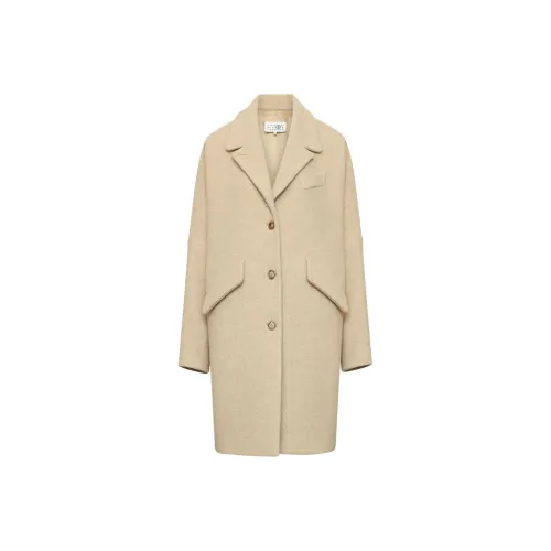 MM6 MAISON MARGIELA FW24 Пальто Женское Бежевый