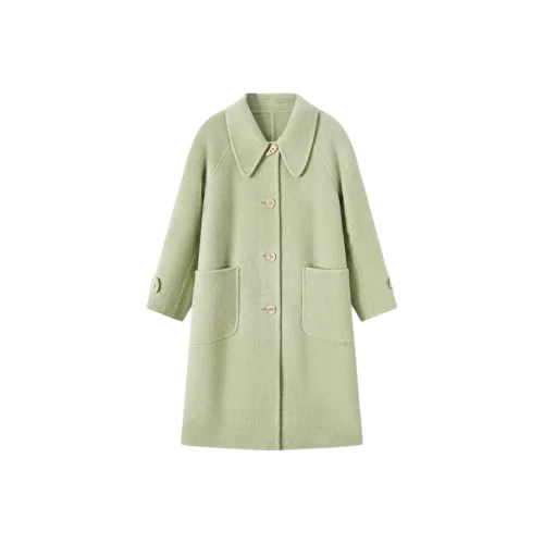 EICHITOO Пальто Женское Светло-Зеленое