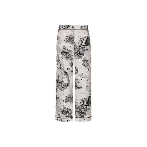 Dior Quarterly New Products Белые Женские Повседневные Брюки