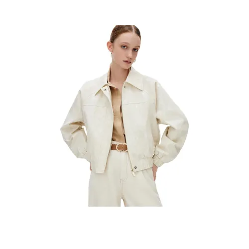 ONLY Укороченное пальто женское Cui Xi с принтом молочно-белый