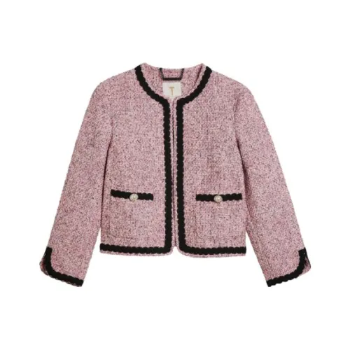 Ted Baker Светло-розовое женское короткое пальто