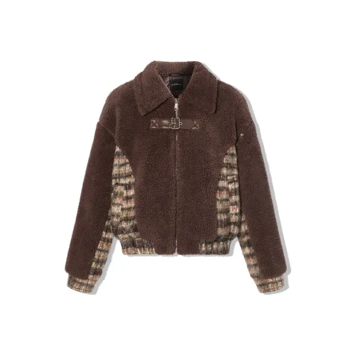 LA CRAWFISH Пуховая куртка Женская Кофейного цвета