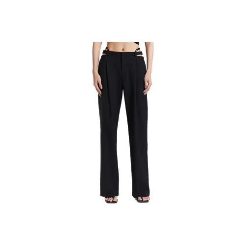 DION LEE Черные Женские Повседневные Брюки