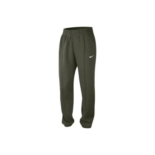 Найк Вязаные Тренировочные Штаны Женские Армейский Зеленый