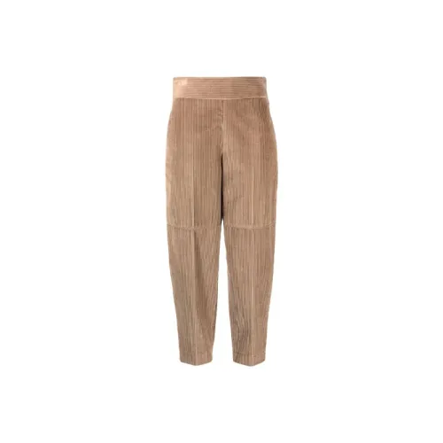 Brunello Cucinelli Светло-янтарные Женские Повседневные Брюки