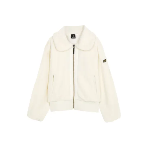 Skechers Velvet Feel Пальто Женское Кремовый Бежевый Белый