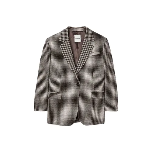 Sandro Бизнес-костюм женский темно-синий коричневый