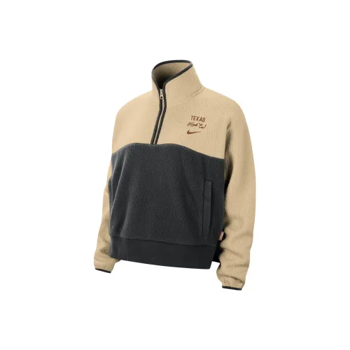 nike Texas Swoosh FLY Бархат Feel Пальто Женские Земляной желтый