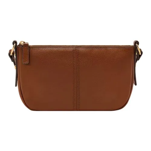 FOSSIL Кожа Сумка через плечо Маленькая Женская Коричневая