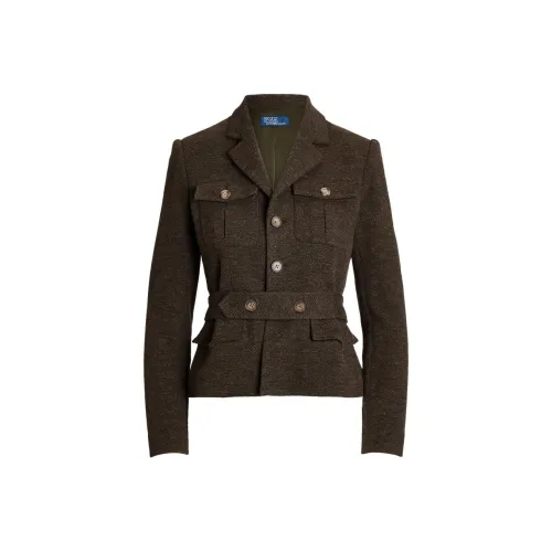 Polo Ralph Lauren FW24 Бизнес Костюм Пальто Женское Loden Зеленый