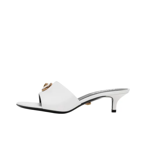 VERSACE Шлепанцы 4,5 см Женские Белые