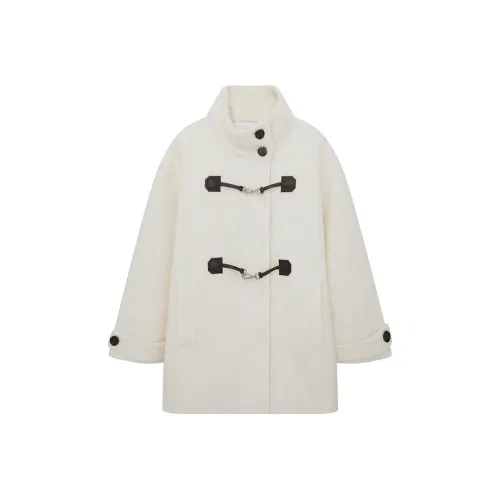 D'zzit Белое Женское Пальто