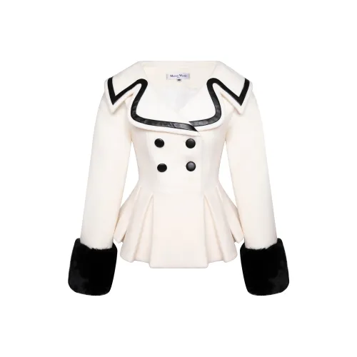 MASION WESTER Пальто Женское Белое