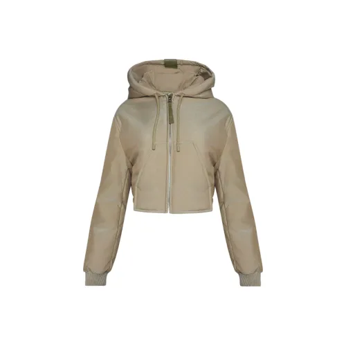 LOEWE SS24 Cropped Coat Women's Olive Green LOEWE SS24 Укороченное пальто женское оливково-зеленый