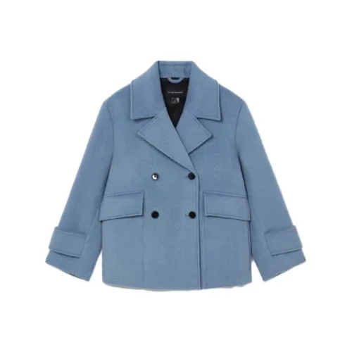 CLUB MONACO Вельвет Feel Пальто Женское Синее