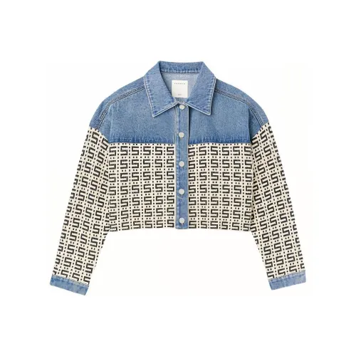 SANDRO Синие Женские Джинсовые Куртки