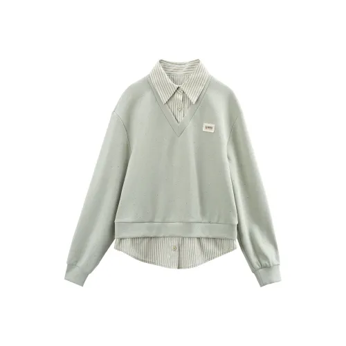 A paradise for awakening Толстовка Женская Зеленая