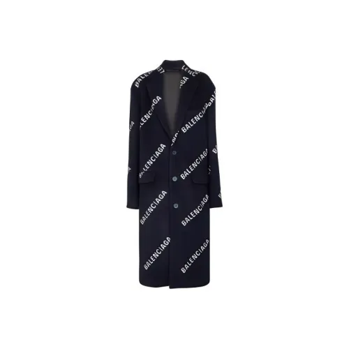 Balenciaga Velvet Feel Пальто Женское Черное