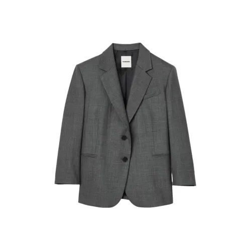 Sandro Бизнес-костюм женский угольно-серый