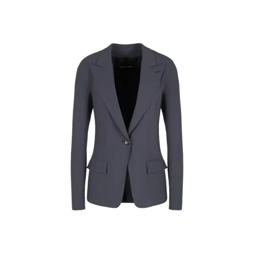 GIORGIO ARMANI SS24 Бизнес-костюм Пальто Женское Серое