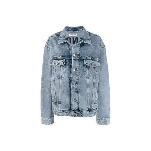 Balenciaga Джинсовые куртки и пальто Женские Синие