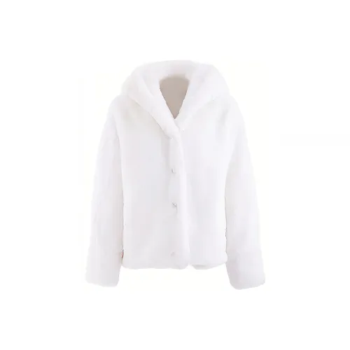 Blovelan Вельвет Feel Куртка Женская Молочно-белая