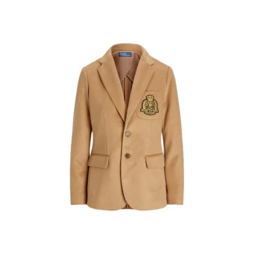 Polo Ralph Lauren FW24 Бизнес Костюм Пальто Женское CAMEL