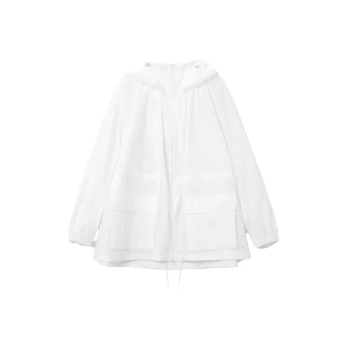 OVV Натуральный белый Однотонный 03 Женские Тренч