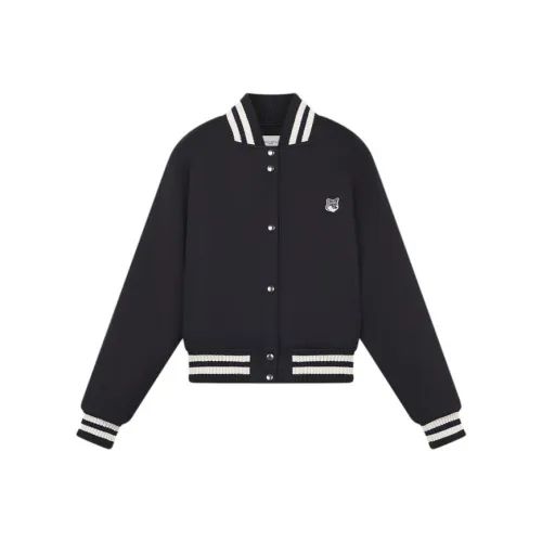 Maison Kitsune FW23 Хлопковый пуховик Женский Черный