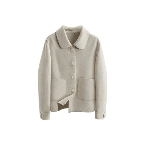 Cypress House Cropped Jacket Женская Бежевый Хаки