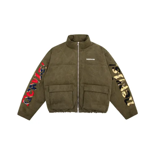 Nervis Буква Воротник-стойка Пуховая куртка Унисекс