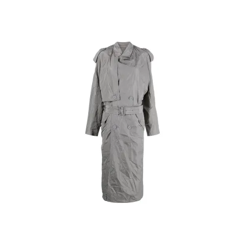 Balenciaga SS23 Тренчкот Стандартный крой Женский Серый