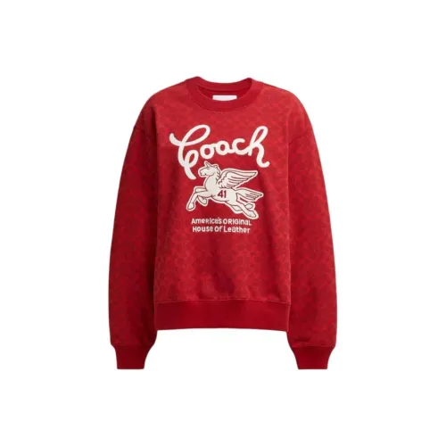 COACH Женские Толстовки Красного Цвета