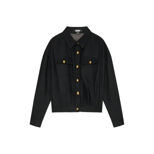 DKNY Cropped Coat Women's Black DKNY Укороченное пальто женское черное