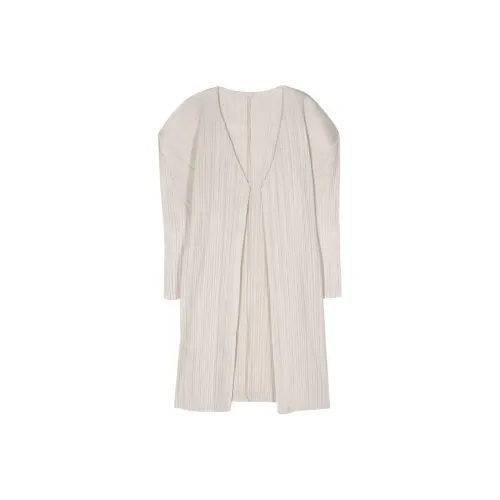 PLEATS PLEASE ISSEY MIYAKE SS24 Пальто Женское Айвори Белый