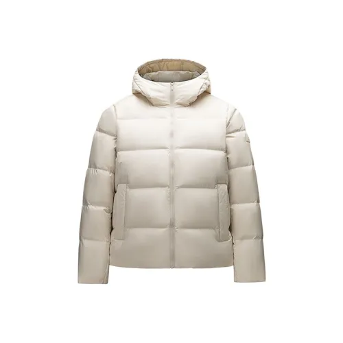 Anta Variety Тренировки Коллекция Пуховик Женская Белая Чайный Коричневый