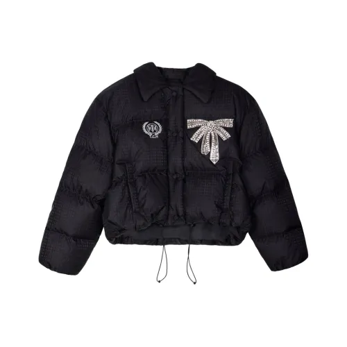 TCH Черные Женские Пуховики