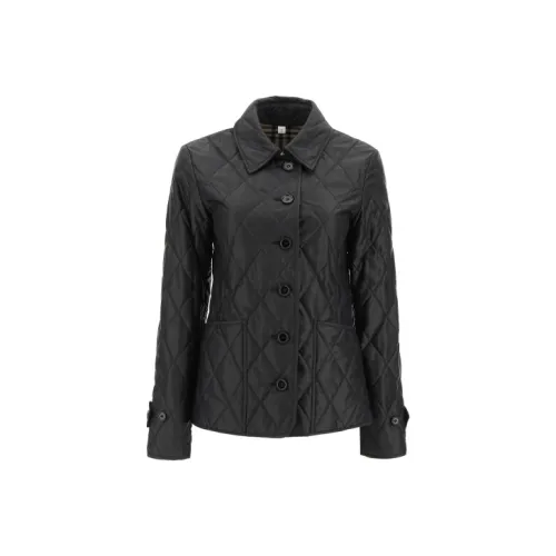 Burberry FW21 Хлопковый пуховик женский черный