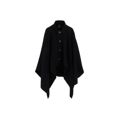 Yohji Yamamoto Черное Женское Пальто