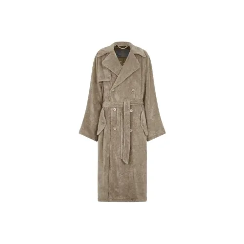 Balenciaga Тренчкот Loose Fit Женский Коричневый