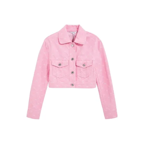 BEBE Розовые Женские Джинсовые Куртки