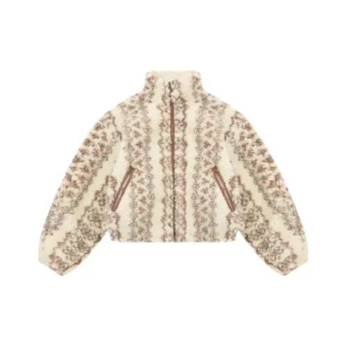 ISABEL MARANT ETOILE FW24 Хлопковый пуховик Женский Коричневый