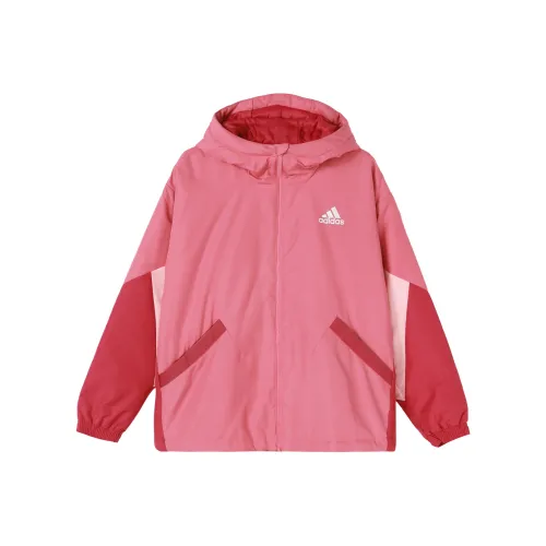 Adidas Пуховая куртка Зимняя Женская Розовая Красная