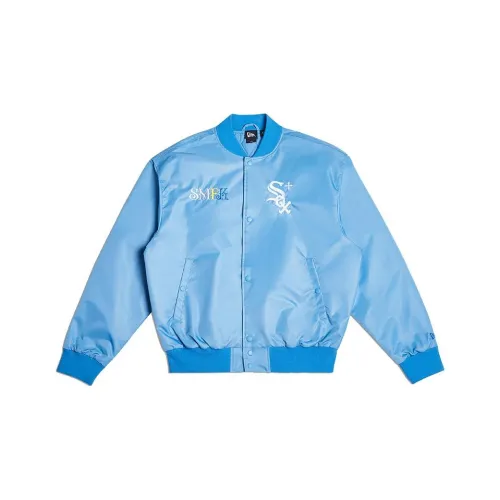 Коллекция совместного проекта Smfk X Mlb X New Era Синий Женские Объемные Куртки (Пуфы)