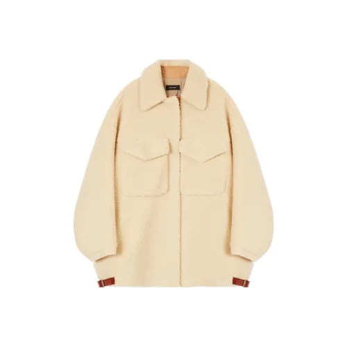ISABEL MARANT Белые Женские Бархатные Куртки