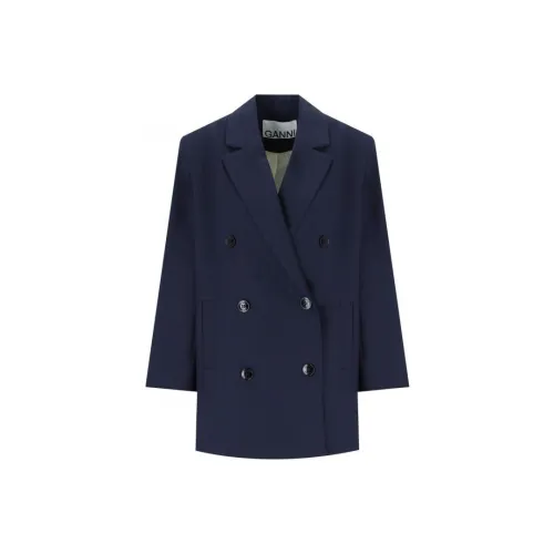 GANNI Бизнес-костюм женский синий