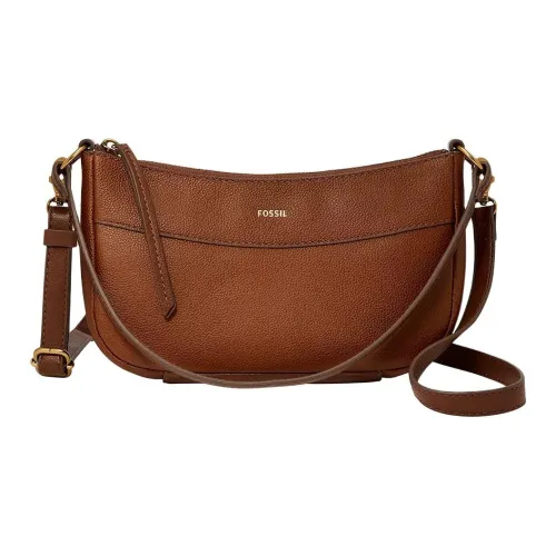 FOSSIL Кожа Одно плечо Сумка Маленькая Женская Средняя Коричневая