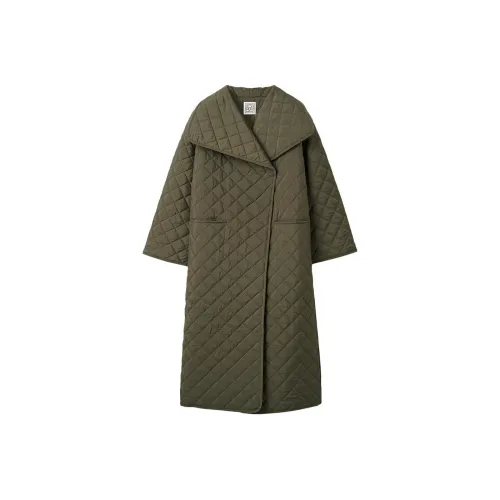 TOTEME Хлопковый пуховик женский желтый зеленый