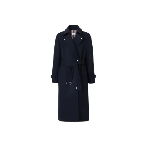 Burberry Тренчкот Женский Морской Синий