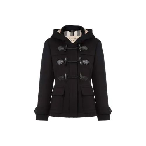 Burberry Черное Женское Короткое Пальто